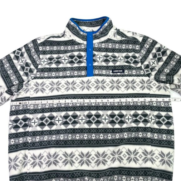 Lands End Winter Fleece Snap Neck Pullover- Men’s Size XL Tall- EUC - Picture 6 of 7